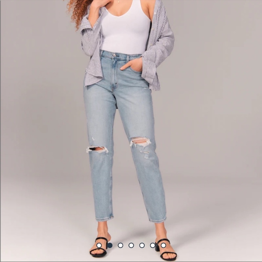 Abercrombie & Fitch high rise The mom jeans plus size